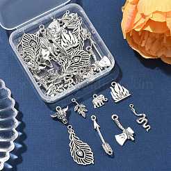 40Pcs 8 Styles Tibetan Style Alloy Pendants&nbsp;TIBEP-FP0001-17