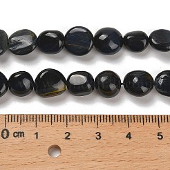 Dyed Natural Blue Tiger Eye Beads Strands&nbsp;G-P497-01E-74