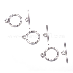 Tibetan Style Toggle Clasps&nbsp;TIBE-A12208-S-NR
