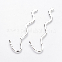 Zinc Alloy Wavy Bookmarks&nbsp;X-PALLOY-17-AS-LF