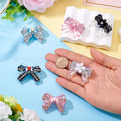 6Pcs 6 Style Opaque Acrlyic Sparkling Rhinestones Beads&nbsp;FIND-TA0008-07