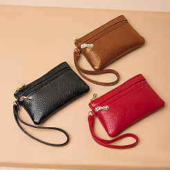 3Pcs 3 Colors Double Layer PU Imitation Leather Zipper Wallets&nbsp;AJEW-CL0005-46