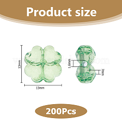 200Pcs Transparent Acrylic Beads&nbsp;TACR-HS0001-04