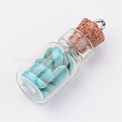 Glass Bottle Pendants&nbsp;PALLOY-JF00248