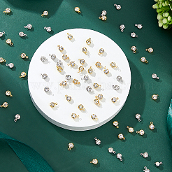 200Pcs 2 Colors Brass Setting with Middle East Rhinestone Pendants&nbsp;RB-FH0001-10