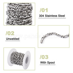304 Stainless Steel Box Chain&nbsp;YS-TAC0001-10P