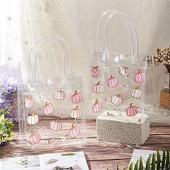 Rectangle Transparent Printed PVC Plastic Gift Tote Bags&nbsp;ABAG-TADJ0002-002A