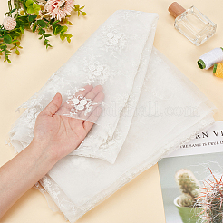 Flower Pattern Polyester Lace Fabric&nbsp;DIY-WH0504-194