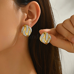 Stainless Steel Square Stud Earrings&nbsp;HU6471-1