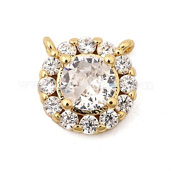 Brass Micro Pave Cubic Zirconia Charms&nbsp;KK-I360-024G