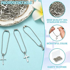 30Pcs 3 Styles 304 Stainless Steel Hanging Ornaments&nbsp;HJEW-YW00403