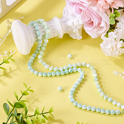 2 Strands 2 Colors Anti-Tarnish Electroplate Glass Beads Strands&nbsp;GLAA-TA0003-67