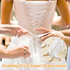 Bridal Dress Zipper Replacement&nbsp;AJEW-WH0348-97B-01