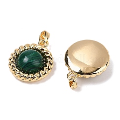 Brass with Gemstone Pendants&nbsp;KK-Q030-27A-G