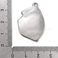 304 Stainless Steel Pendant Cabochon Settings&nbsp;SA-CBA9B1E-01D-P
