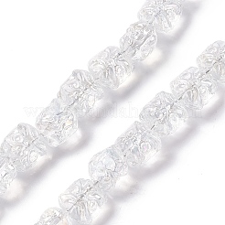 Transparent AB Colored Plated Electroplate Glass Beads&nbsp;X1-GLAA-P028-AB01