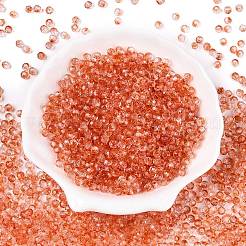 Baking Paint Electroplate Transparent Glass Seed Beads&nbsp;SEED-N006-07B