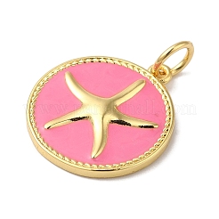 Rack Plating Brass Enamel Pendants&nbsp;KK-B092-19G