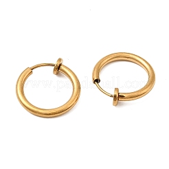 Ion Plating(IP) 304 Stainless Steel Clip-on Earrings&nbsp;EJEW-P232-01G