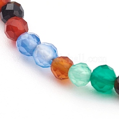 Dyed Natural Agate Beaded Bracelets&nbsp;BJEW-JB05932