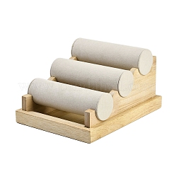 3-Tier Velvet Cloth Bar Bracelet Holder Stands&nbsp;BDIS-C002-01C