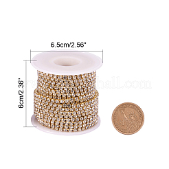 Brass Rhinestone Strass Chains&nbsp;CHC-T001-SS14-01C