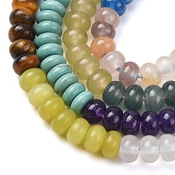 Glass & Natural White Shell & Dyed Howlite Beads Strands&nbsp;G-Z135-C09-2X4MM
