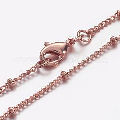 Brass Chain Necklaces&nbsp;MAK-F013-07RG