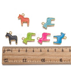 Alloy Enamel Animal Horse Pendants&nbsp;ENAM-M004-G