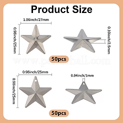 100Pcs 2 Styles Iron Pendants and Display Decorations&nbsp;AJEW-GF0012-15A