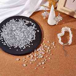 10 Strands 2 Style Transparent Electroplate Glass Beads Strands&nbsp;EGLA-SZ0001-37B