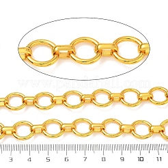 Rack Plating Brass Oval Link Chains&nbsp;CHC-N009-01G