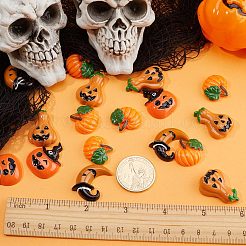 40Pcs 4 Styles Halloween Theme Opaque Resin Cabochons&nbsp;RESI-GF0001-09