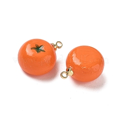 Fruit Opaque Resin Pendants&nbsp;RESI-D312-07C-G