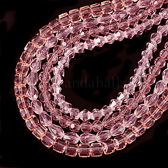 4 Strands 4 Styles Transparent Glass Bead Strands&nbsp;GLAA-TADJ0001-01A