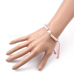 Adjustable Nylon Cord Braided Bead Bracelets&nbsp;BJEW-JB05490-03