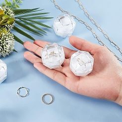 Transparent Plastic Ring Boxes&nbsp;OBOX-CA0001-001B