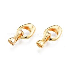 Brass Fold Over Clasps&nbsp;KK-A165-01G
