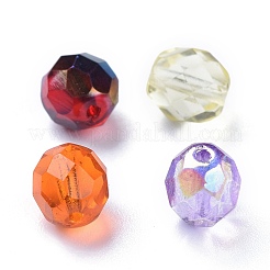 Electroplate & Transparent Czech Glass Beads&nbsp;GLAA-O018-24