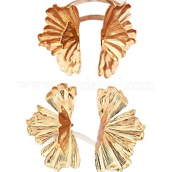Ginkgo Leaf Alloy Cuff Bangles & Stud Earrings Sets&nbsp;FS-WGAE903-01