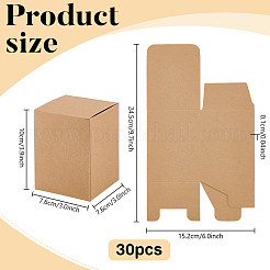 Kraft Paper Packing Mailer Boxes&nbsp;CON-WH0816-019