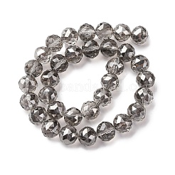 Transparent Electroplate Glass Beads Strands&nbsp;X-EGLA-N002-34D-F02