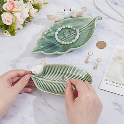 2Pcs 2 Style Ceramic Jewelry Plates&nbsp;AJEW-PH0006-43A