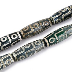 Tibetan Style dZi Agate Beads Strands&nbsp;G-N357-03A-01