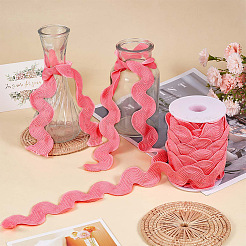 9 Yards Polyester Wavy Fringe Trim Ribbon&nbsp;OCOR-XCP0002-90A