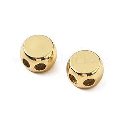 Flat Round Brass Beads&nbsp;KK-Z114-10G