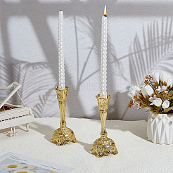 2Pcs Zinc Alloy Candle Holders&nbsp;AJEW-PH0007-97A