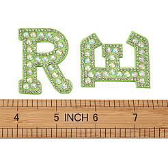 Alphabet Resin Rhinestone Patches&nbsp;DIY-TAC0005-45G
