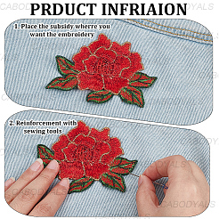 8Pcs 2 Styles Computerized Embroidery Cloth Iron on/Sew on Patches&nbsp;PATC-CY0003-96