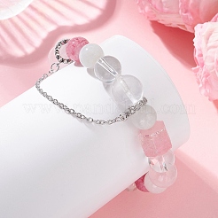 Natural Mixed Gemstone Beaded Stretch Bracelets for Women&nbsp;BJEW-TA00739-02